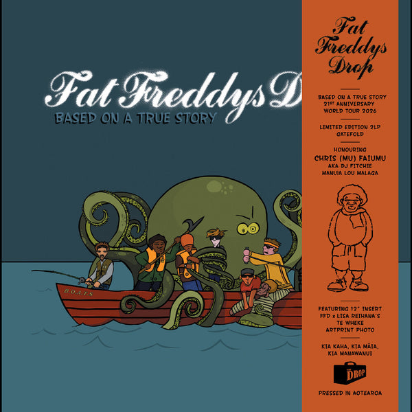 the album cover for Fat Freddy's Drop - Fat Freddy's Drop Title: Based On A True Story