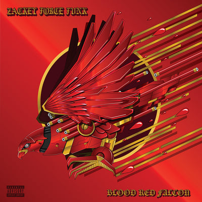 the album cover for Zackey Force Funk - Blood Red Falcon [Blood Red Vinyl]