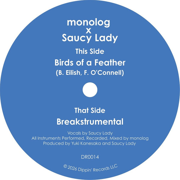 the album cover for Monolog & Saucy Lady - Birds Of A Feather