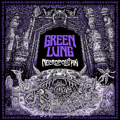 the album cover for Green Lung - Necropolitan (gatefold/midnight Sparkle / Starlight Vinyl) (i)