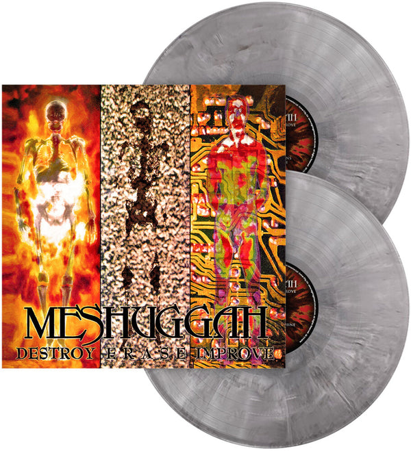 the album cover for Meshuggah - Destroy Erase Improve - 30th Anniversary Edition (2026 Remastered) [Gray, Black White Marble]