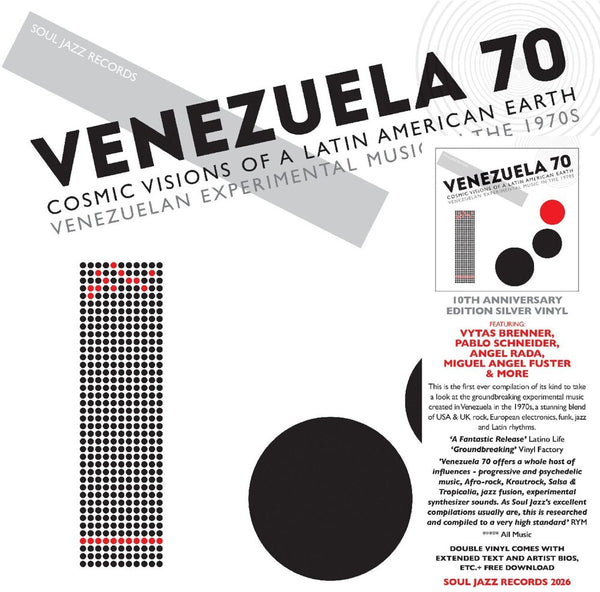 the album cover for Soul Jazz Records Presents - Venezuela 70: Cosmic Visions of Latin American Earth - Experimental in the 1970s (silver Vinyl/2lp)
