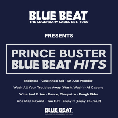 the album cover for Prince Buster - Blue Beat Hits