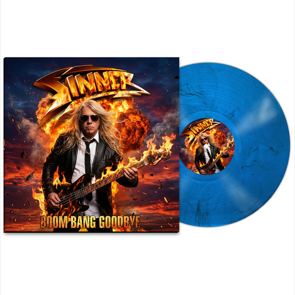 the album cover for Sinner - Boom Bang Goodbye