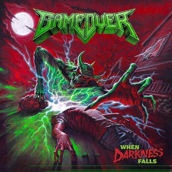 the album cover for Game Over - When Darkness Falls