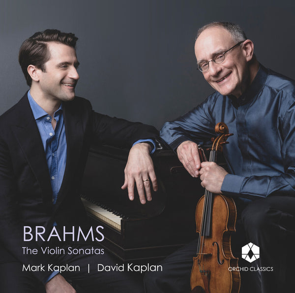 the album cover for Mark Kaplan - Brahms: The Violin Sonatas