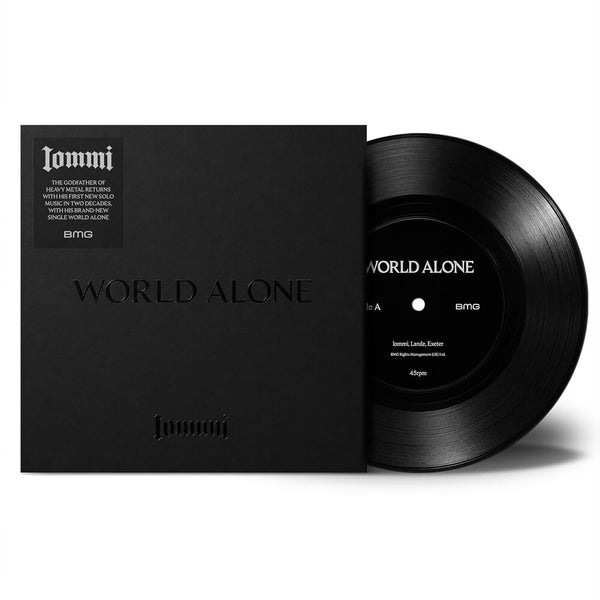 the album cover for Tony Iommi - World Alone