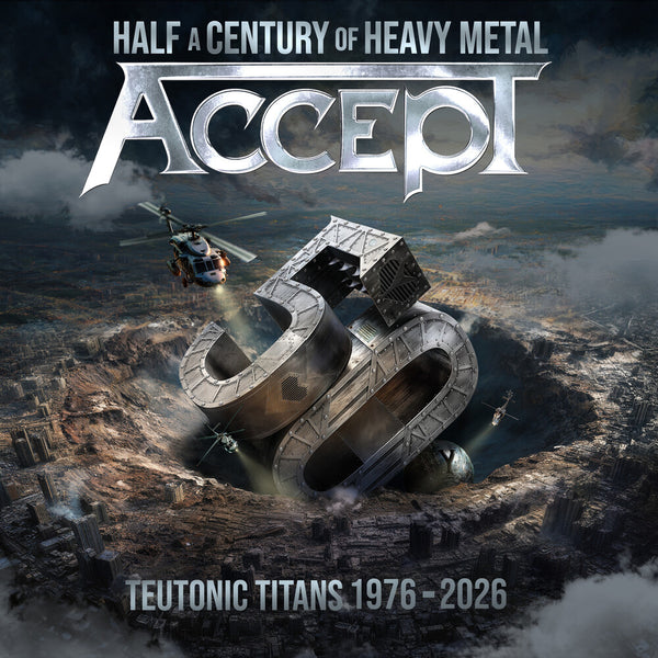 the album cover for Accept - Teutonic Titans 1976-2026 [Black]