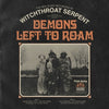 the album cover for Witchthroat Serpent - Demons Left To Roam [Colored Vinyl] (Red) (Wht) (Ylw)