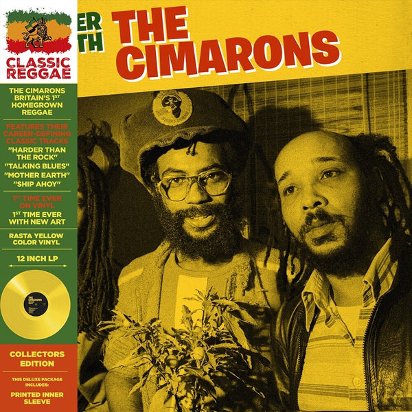 the album cover for Cimarons - Mother Earth - Yellow [Colored Vinyl] [Deluxe] [Limited Edition] (Ylw)