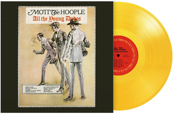 the album cover for Mott The Hoople - All The Young Dudes [Colored Vinyl] [Limited Edition] [180 Gram] (Ylw) (Hol)