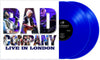 the album cover for Bad Company - Live In London [2 LP Blue]