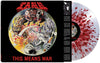 the album cover for Tank - This Means War - [Clear / Red Splatter]
