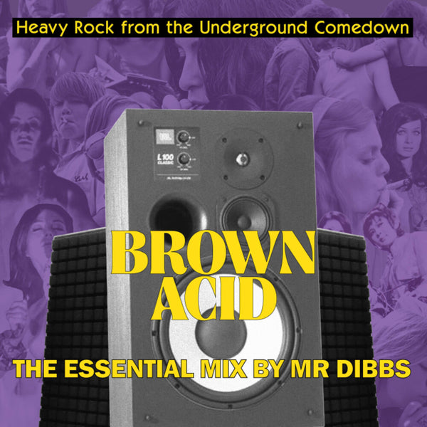 the album cover for Brown Acid The Essential Mix By Mr. Dibbs / Var - Brown Acid The Essential Mix By Mr. Dibbs / Var