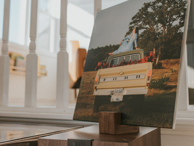 Tabletop Record Stand - Pale Blue Dot Records