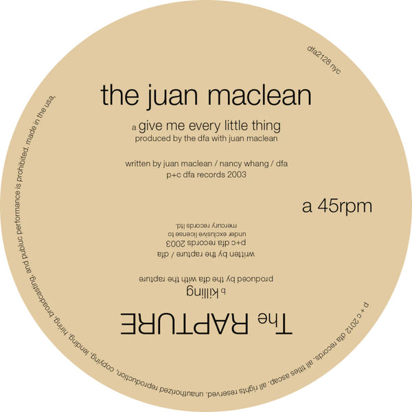 the album cover for Juan Maclean & Shit - Split