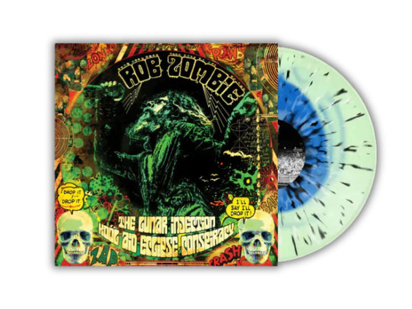 Rob Zombie - Lunar Injection Kool Aid Eclipse Conspiracy (Limited Edition Blue in Bottle Green w/ Black & Bone Splatter) - Pale Blue Dot Records