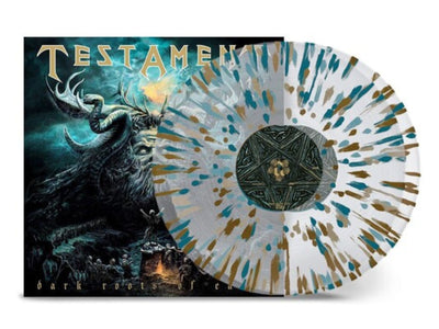 Testament - Dark Roots of Earth (Clear, Gold & Green Splatter Vinyl) - Pale Blue Dot Records