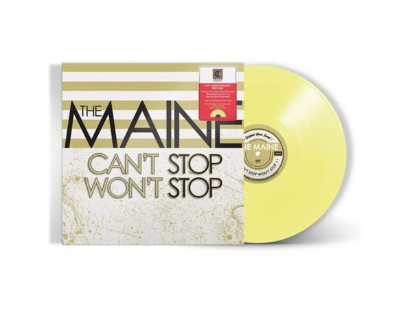 The Maine - Can't Stop Won't Stop (15th Anniversary Edition Lemon Colored Vinyl) - Pale Blue Dot Records