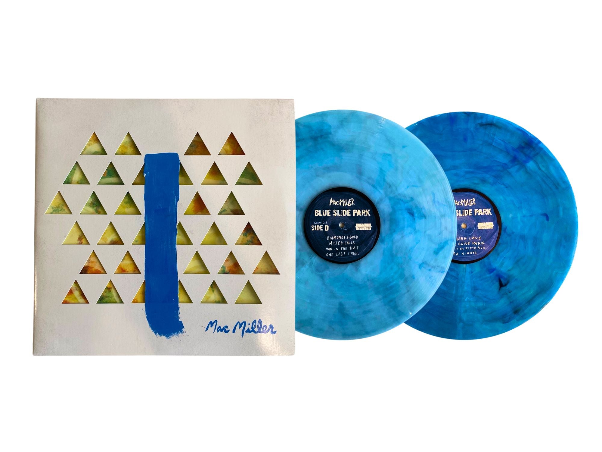 Mac Miller - Blue Slide Park (Clear w/ Blue & Yellow Splatter