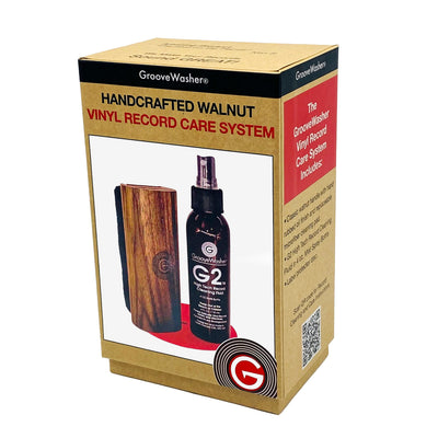Walnut Record Cleaning Kit - Pale Blue Dot Records