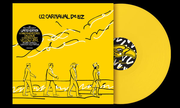 U2 Carnaval De Luz indie exclusive yellow vinyl alternate cover