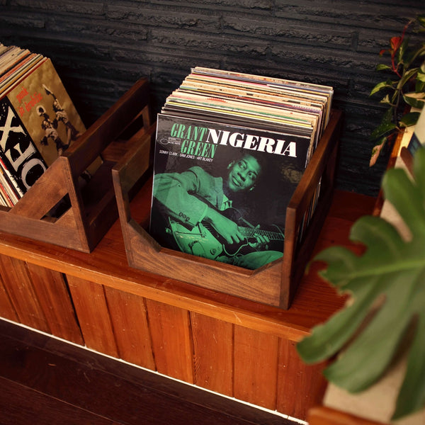 The Cube : 12" Vinyl Storage Crate - Pale Blue Dot Records