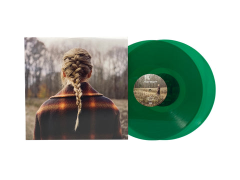 Taylor Swift - Evermore (Limited Edition Green Colored Double Vinyl) - Pale Blue Dot Records