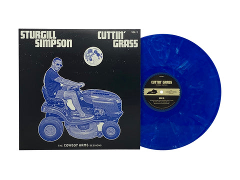 Sturgill Simpson -  Cuttin' Grass - Vol. 2 (Limited Edition Clear, Blue and White Colored Vinyl) - Pale Blue Dot Records
