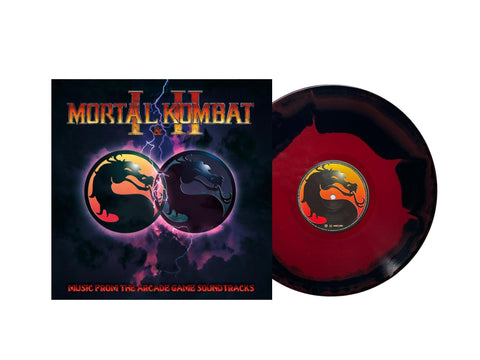 Mortal Kombat I and II - Music From The Arcade Game Soundtracks (Limited Edition Red & Black Swirl Colored Vinyl)