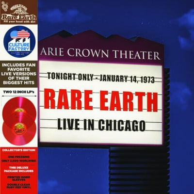 Rare Earth - Live in Chicago (IEX) (Red Translucent Vinyl) (Indie Exclusive Vinyl)