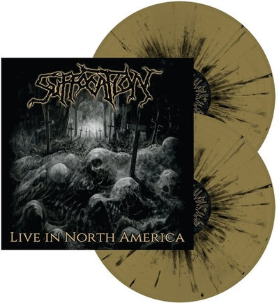 Suffocation - Live In North America (Gold & Black Splatter Colored Vinyl)