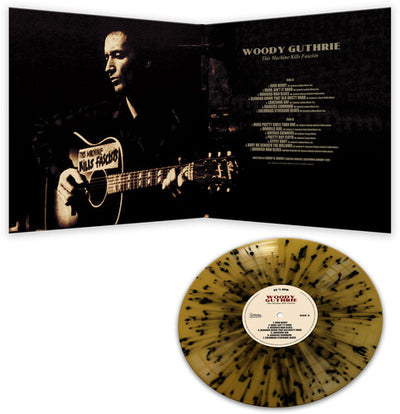 Woody Guthrie - This Machine Kills Fascists - Gold/black Splatter (Vinyl LP)