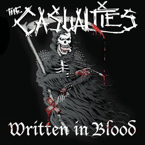 The Casualties - Written In Blood - White (Vinyl LP) - Pale Blue Dot Records