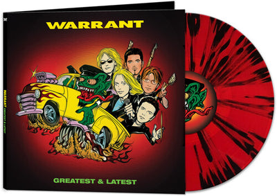 Warrant - Greatest & Latest - Red & Black Splatter (Vinyl LP)