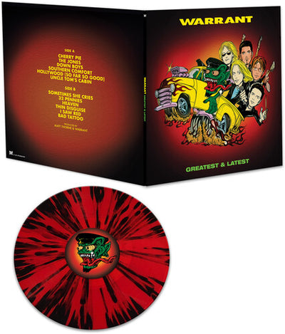 Warrant - Greatest & Latest - Red & Black Splatter (Vinyl LP)
