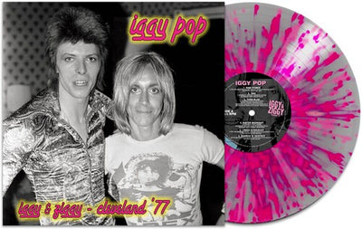 Iggy Pop - Iggy & Ziggy - Cleveland '77 - Silver/pink Splatter (Vinyl LP) - Pale Blue Dot Records