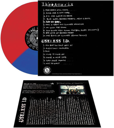 Ataris & Useless Id - Let It Burn - Red/blue Split (Vinyl LP) - Pale Blue Dot Records