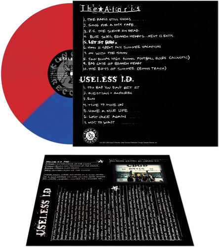 Ataris & Useless Id - Let It Burn - Red/blue Split (Vinyl LP) - Pale Blue Dot Records