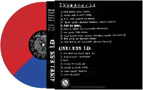 Ataris & Useless Id - Let It Burn - Red/blue Split (Vinyl LP) - Pale Blue Dot Records