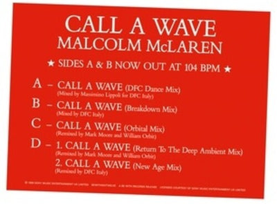 Malcolm McLaren & the Bootzilla Orchestra - Call A Wave Remixes (Vinyl LP)