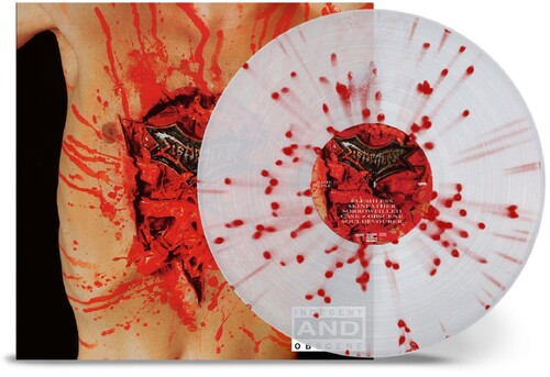 Dismember - Indecent & Obscene - Clear w/ Red Splatter (Vinyl LP) - Pale Blue Dot Records
