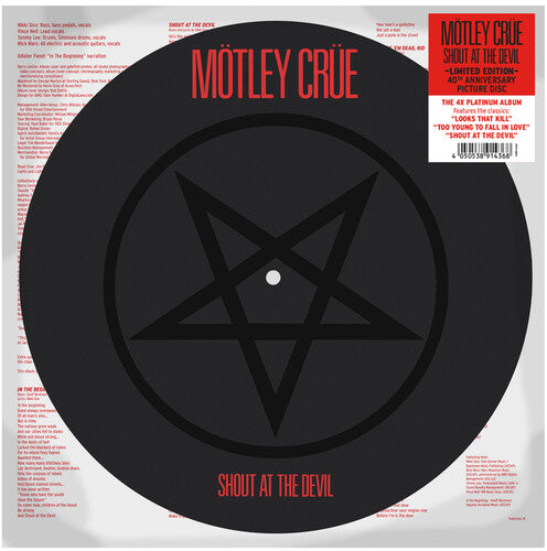 Motley Crue - Shout At The Devil (Limited Edition Picture Disc) (Vinyl LP) - Pale Blue Dot Records