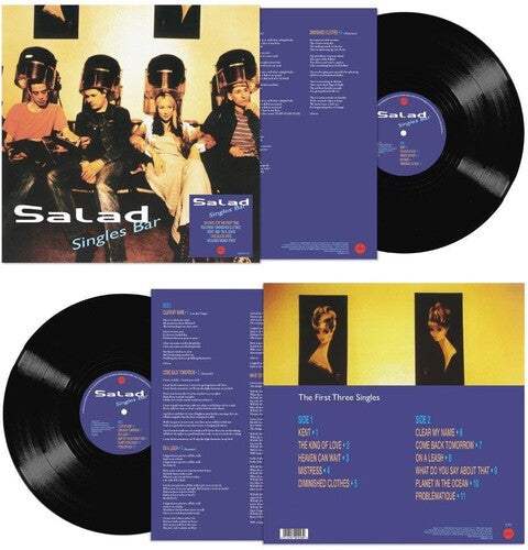 Salad - Singles Bar - 140-Gram Black Vinyl with Autographed Print (Vinyl LP) - Pale Blue Dot Records