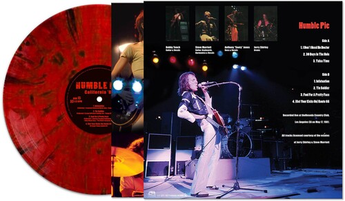 Humble Pie - California '81 (Red Marble Colored Vinyl) - Pale Blue Dot Records