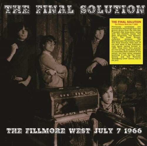 The Final Solution - The Fillmore West July 7 1966 (Vinyl LP) - Pale Blue Dot Records
