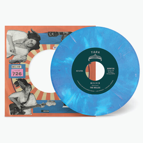 The Belles - Melvin B/w Come Back - Blue/white Marble (Vinyl LP) - Pale Blue Dot Records