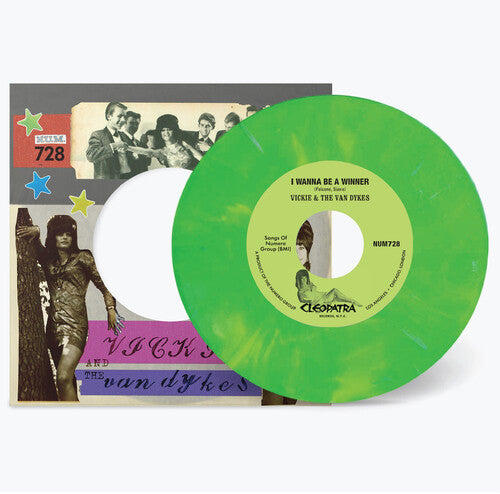 Vickie & the Van Dykes - I Wanna Be A Winner B/w Outcast - Peach/white (Vinyl LP) - Pale Blue Dot Records