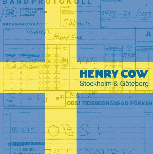 Henry Cow - Stockholm And Goteborg (Vinyl LP) - Pale Blue Dot Records