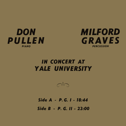 Milford Graves - In Concert At Yale University (Vinyl LP) - Pale Blue Dot Records